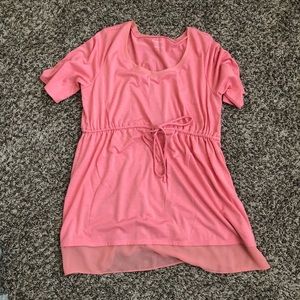 Motherhood Maternity Pink Top Large